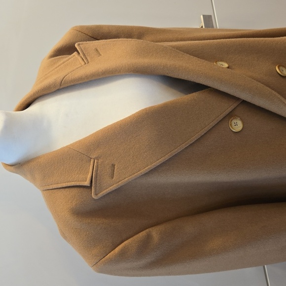 Talia Mens Wool Double Breasted Coat Camel Tan Size XXL - Picture 5 of 12